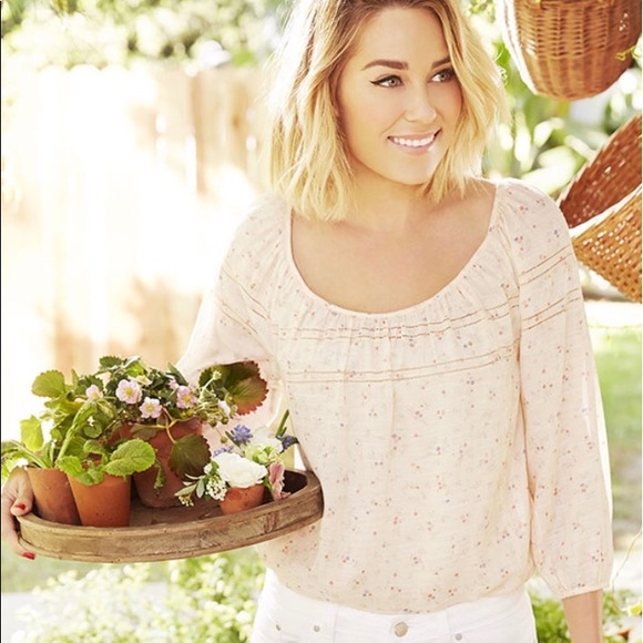 lauren conrad peasant top